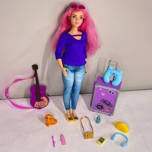 Barbie Dreamhouse Adventure Doll & Accessories Travel Set.